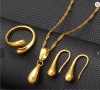 Anniyo Hawaiian Jewelry sets Pendant Necklaces Earrings Ring 22K7